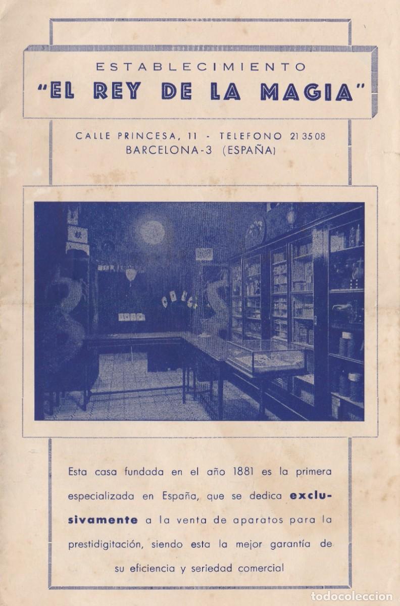 Cat&aacute;logos publicit&aacute;rios: El Rey de la Magia - Barcelona - Calle Princesa - Extracto Cat&aacute;logo General - D&iacute;ptico - 217x138mm