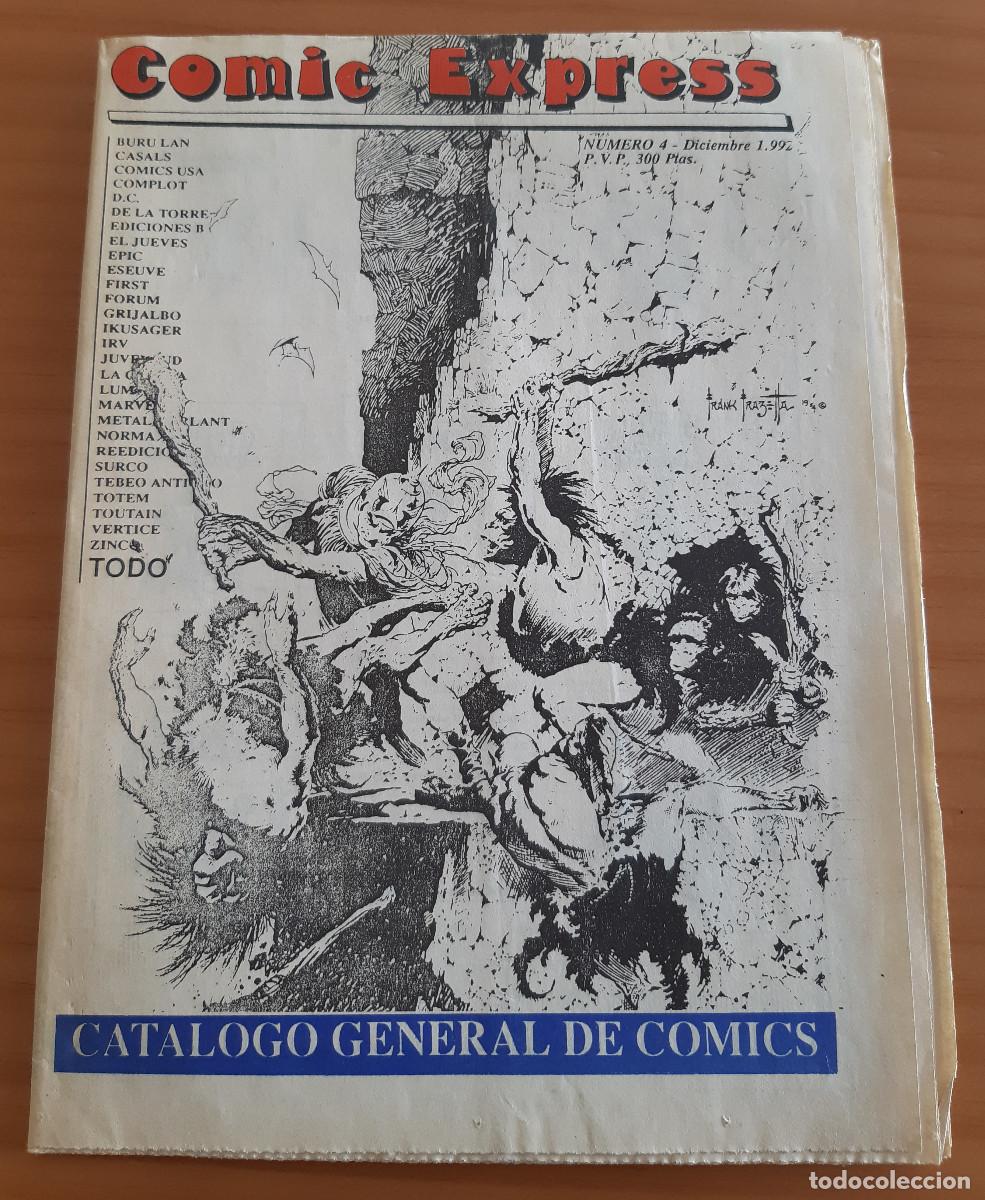 Advertising Catalogs: COMIC EXPRESS - N&Uacute;MERO 4 - CAT&Aacute;LOGO GENERAL DE COMICS - A&Ntilde;O 1992 - MUY BUEN ESTADO