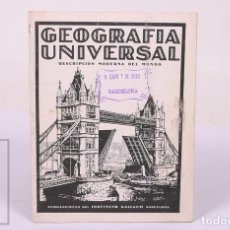 Catálogos publicitarios: FOLLETO INFORMATIVO ENCICLOPEDIA GEOGRAFÍA UNIVERSAL - INSTITUTO GALLACH - 11,5 X 15 CM