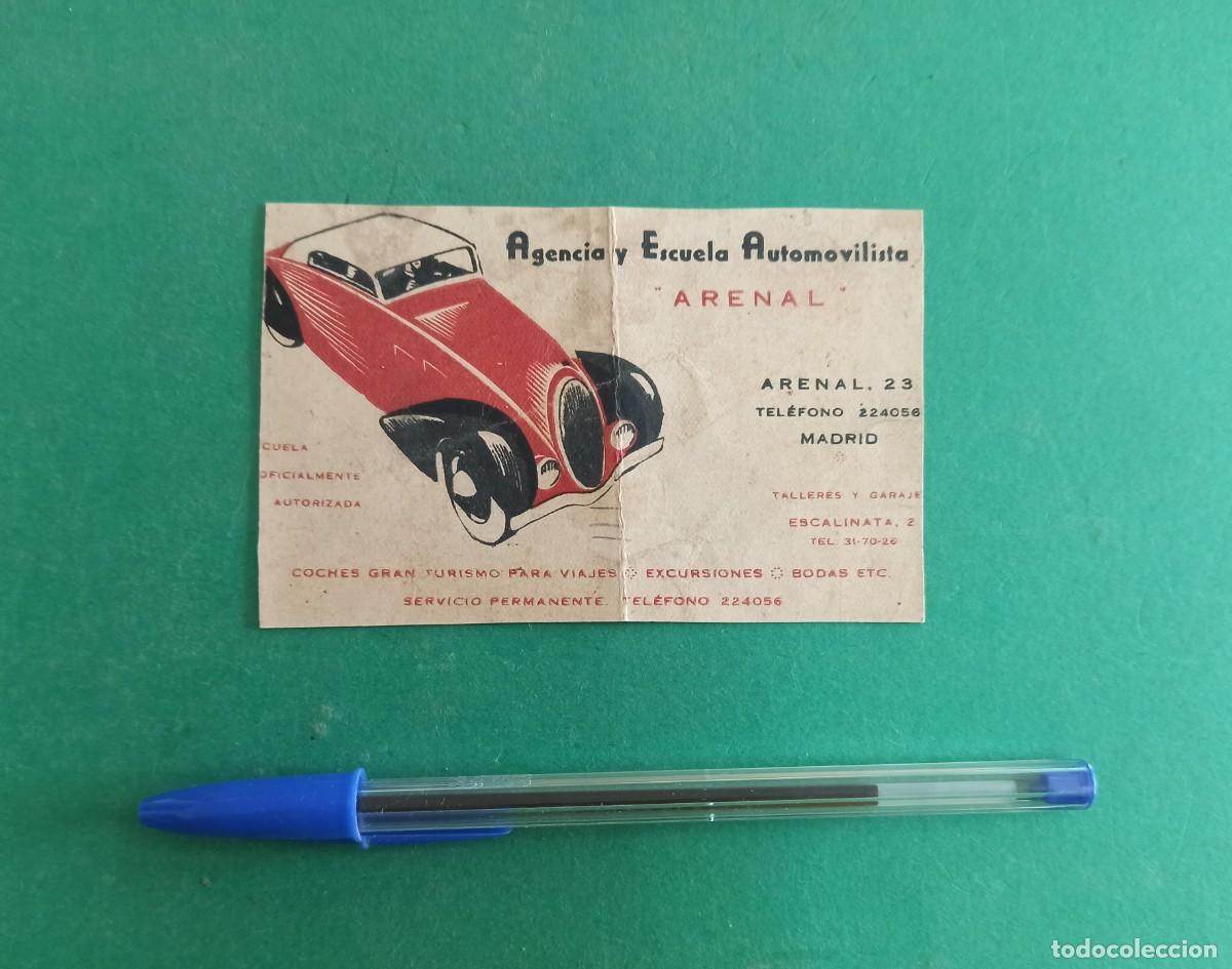 Cat&aacute;logos publicitarios: Antigua publicidad Agencia y escuela Automovilista. Arenal. Madrid.