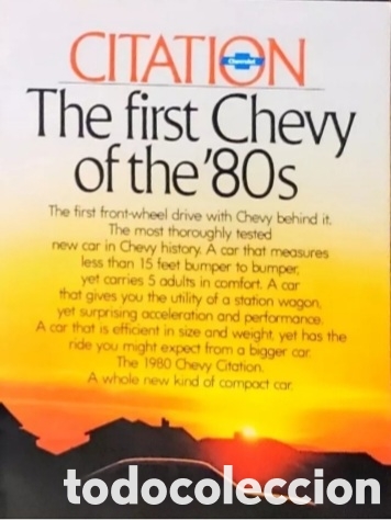 Cat&aacute;logos publicitarios: Cat&aacute;logo Chevrolet Citation - Foto 1