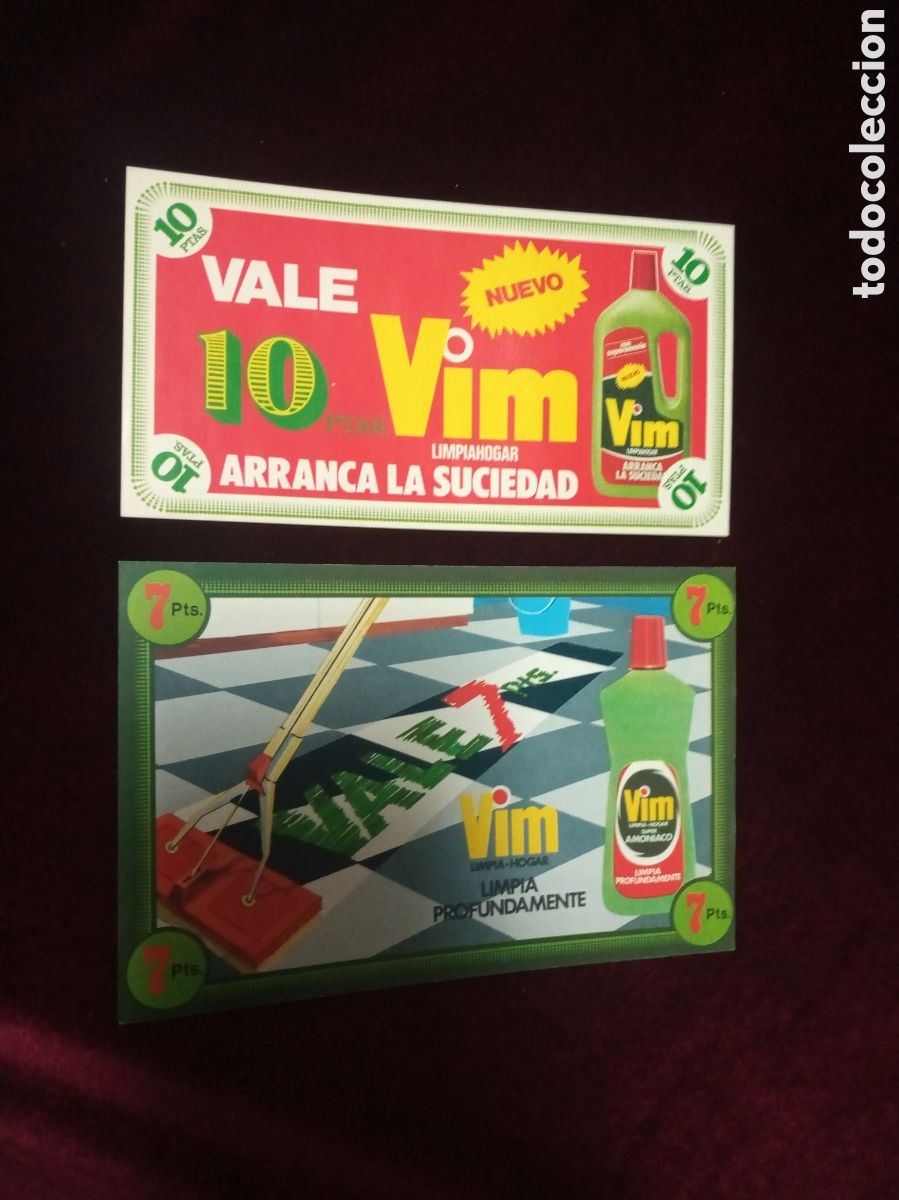 Cat&aacute;logos publicit&aacute;rios: VALE VIM LIMPIA-HOGAR. 1979 y 1981