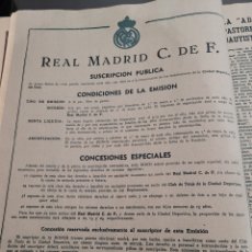 Catálogos publicitarios: SUSCRIPCIÓN SOCIOS REAL MADRID 1961