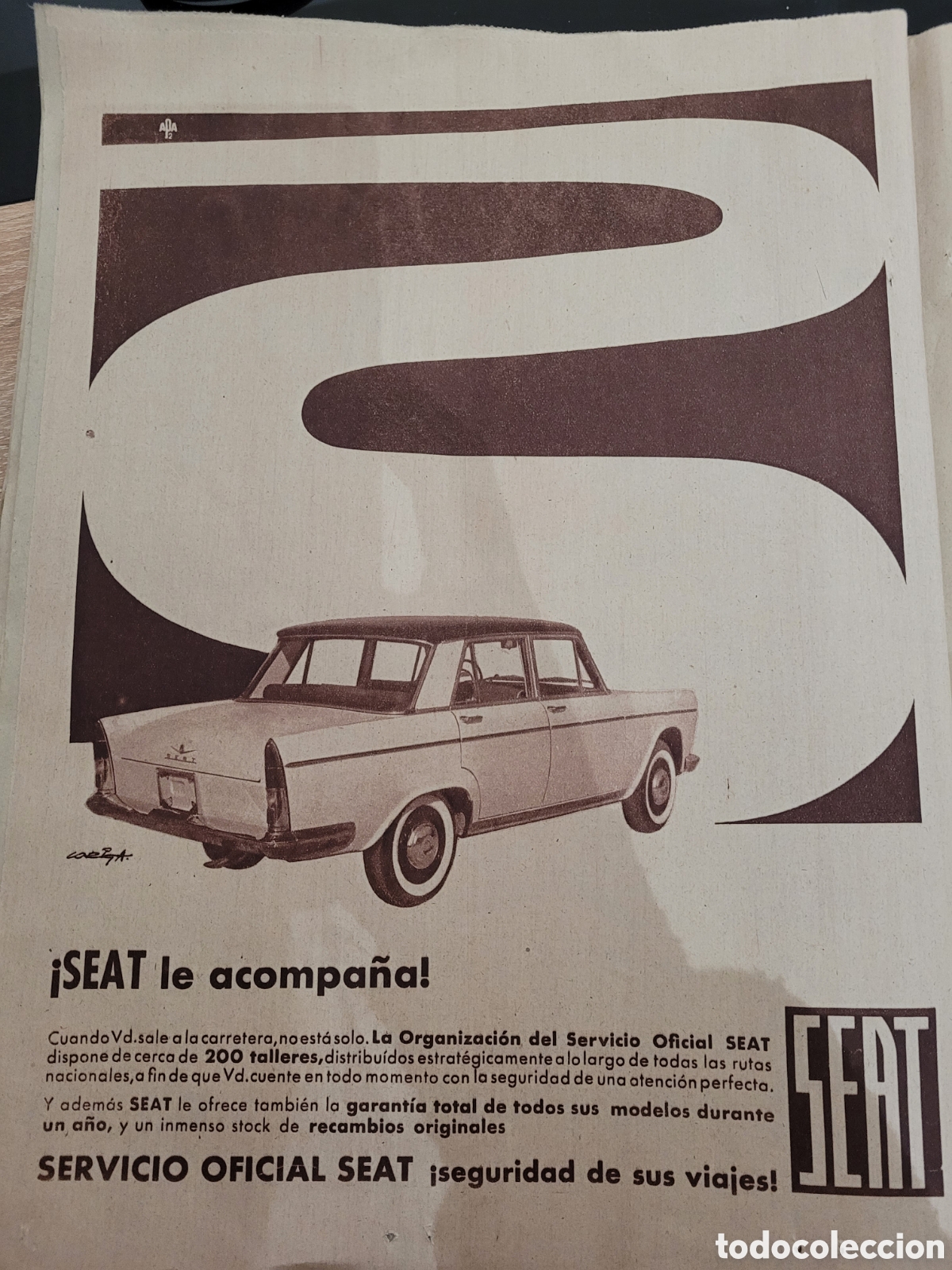 Cat&aacute;logos publicitarios: Anuncio Seat 1962 - Foto 1