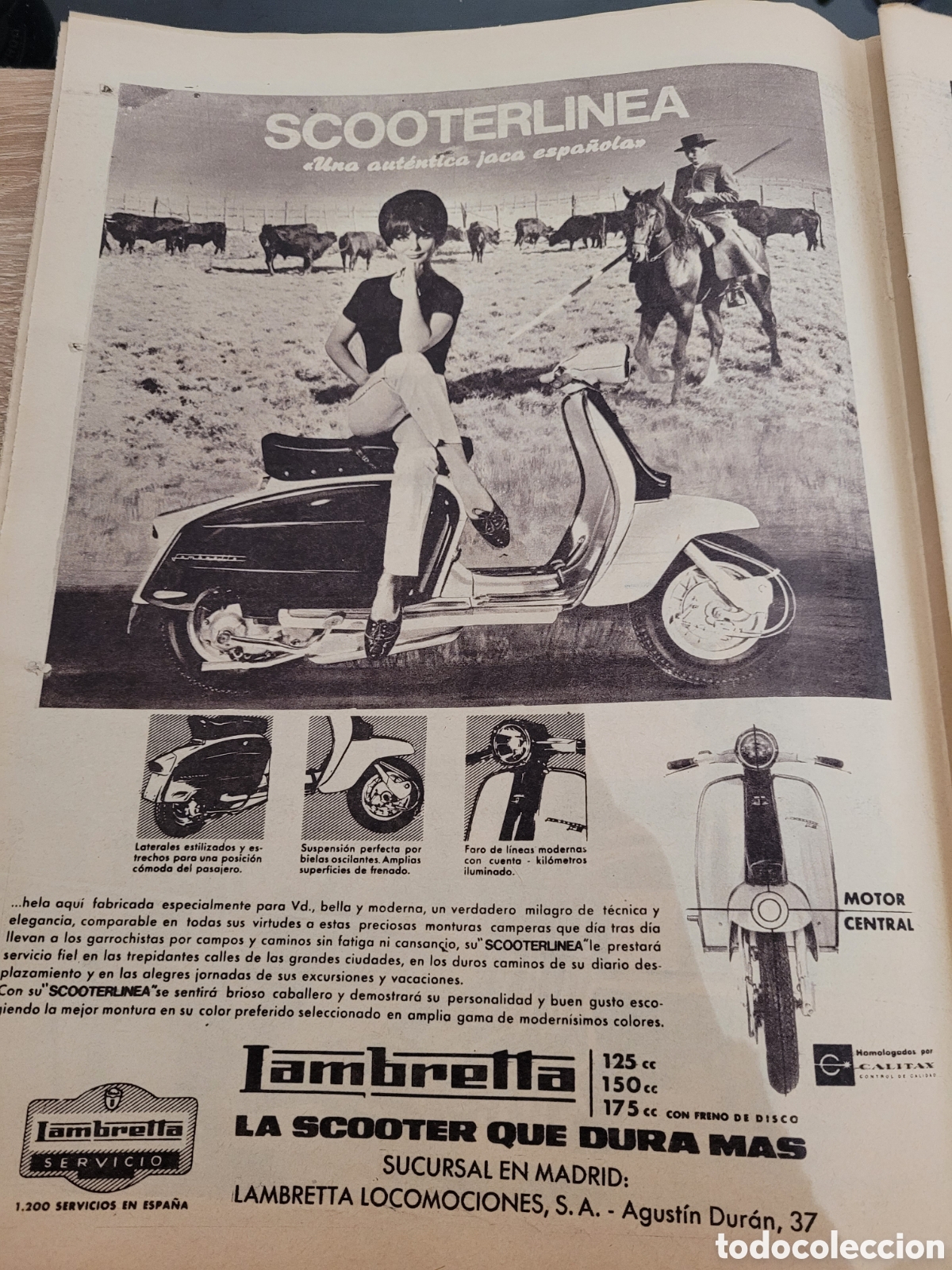 Cat&aacute;logos publicitarios: Anuncio Lambretta 1965 - Foto 1