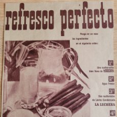 Catálogos publicitarios: ANUNCIO NESCAFE + LA LECHERA 1962