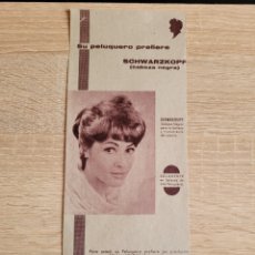 Catálogos publicitarios: ANUNCIO 1962 SCHWARZKOPF