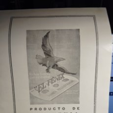 Catálogos publicitarios: EL FENIX. PRODUCTO DE ARTAMENDI Y CIA S.L. EIBAR. CUCHILLA DE AFEITAR. AÑOS 40