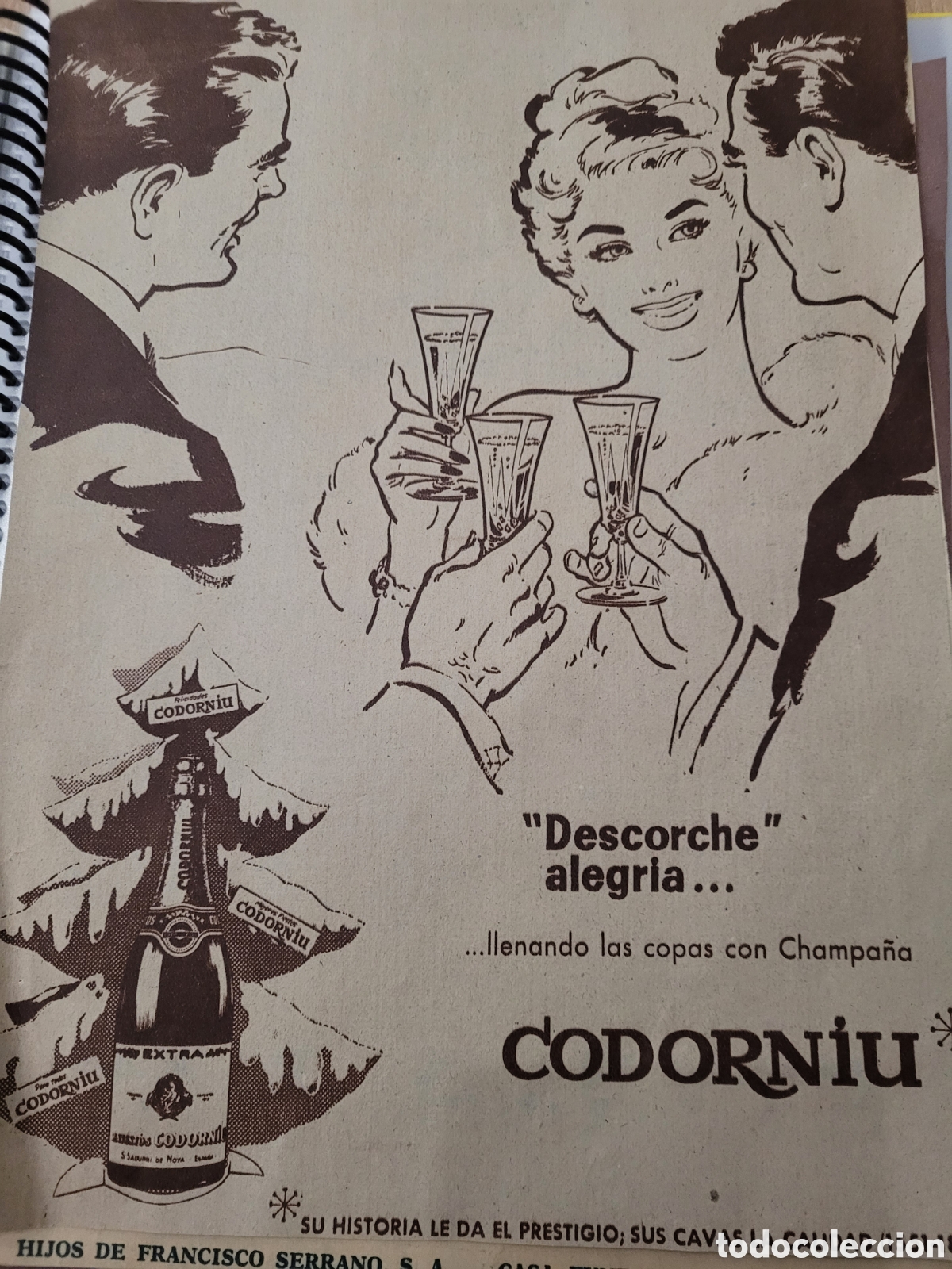 Cat&aacute;logos publicitarios: Anuncio Codorniu 1962 - Foto 1