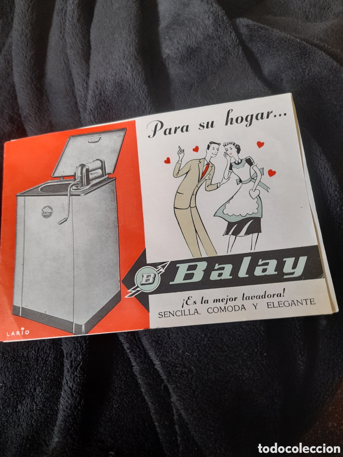 Cat&aacute;logos publicitarios: Antiguo cat&aacute;logo lavadora Balay
