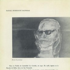 Catálogos publicitarios: CATÁLOGO EXPOSICIÓN DE RAFAEL RODRÍGUEZ BAIXERAS EN LA SALA PROVINCIA DE LEÓN, DEL 16 AL 30 DE NOVIE