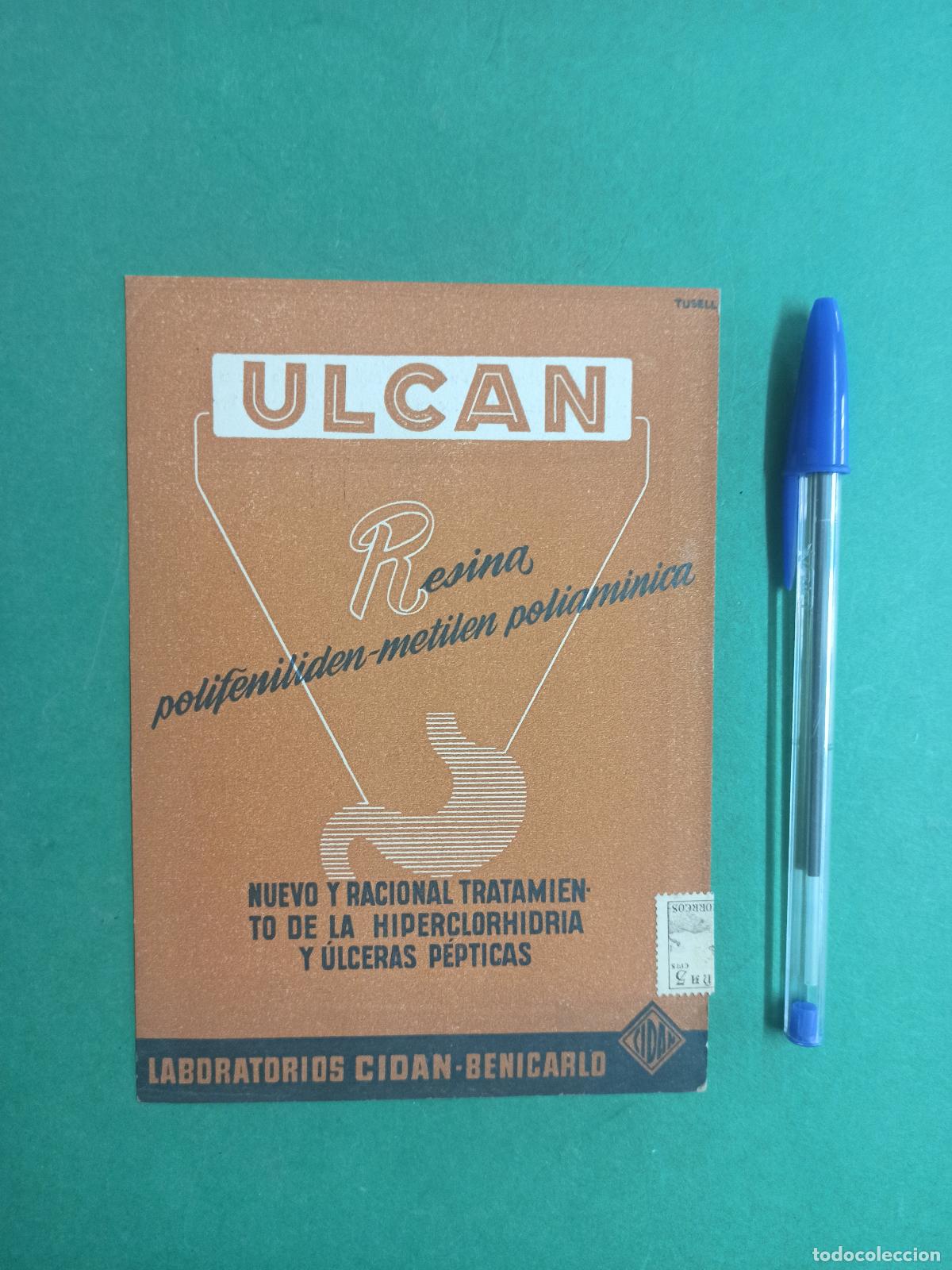 Catalogues publicitaires: Antigua publicidad Ulcan. Laboratorios Cidan-Benicarlo. 1938.