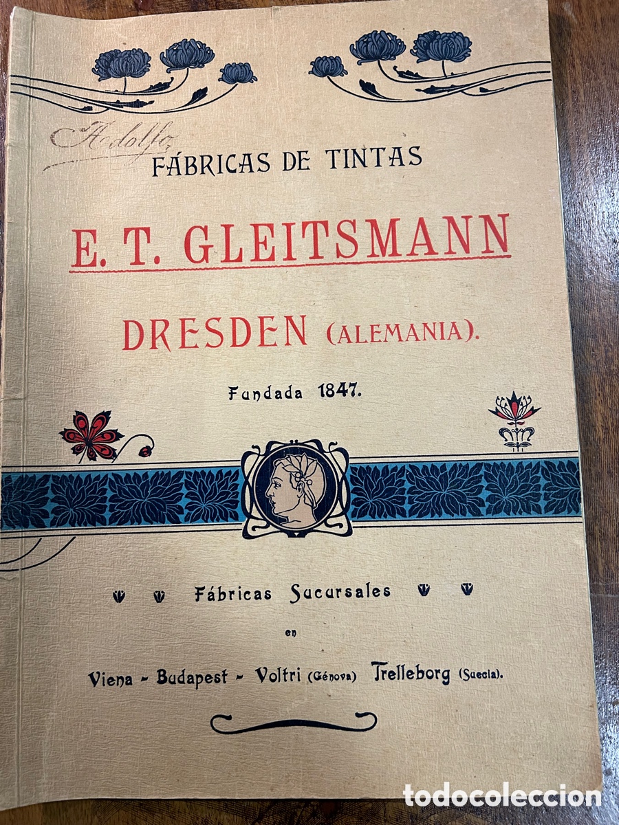 Cat&aacute;logos publicitarios: F&aacute;brica de tintas Gleitsesmann, Desde Alemania, 1980