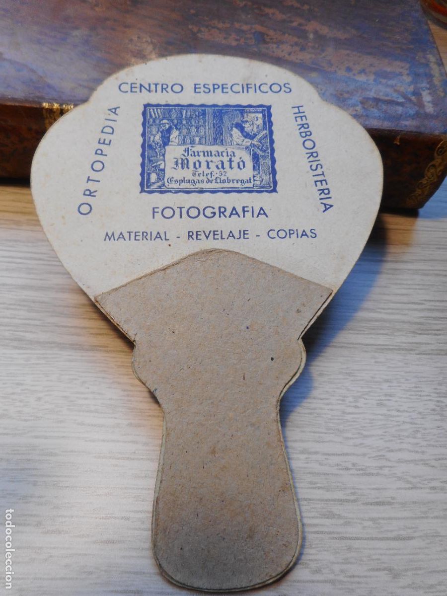 Cat&aacute;logos publicitarios: ANTIGUO ABANICO PAY PAY. FARMACIA MORAT&Oacute; ESPLUGAS DE LLOBREGAT. ACTOR FRANCHOT TONE