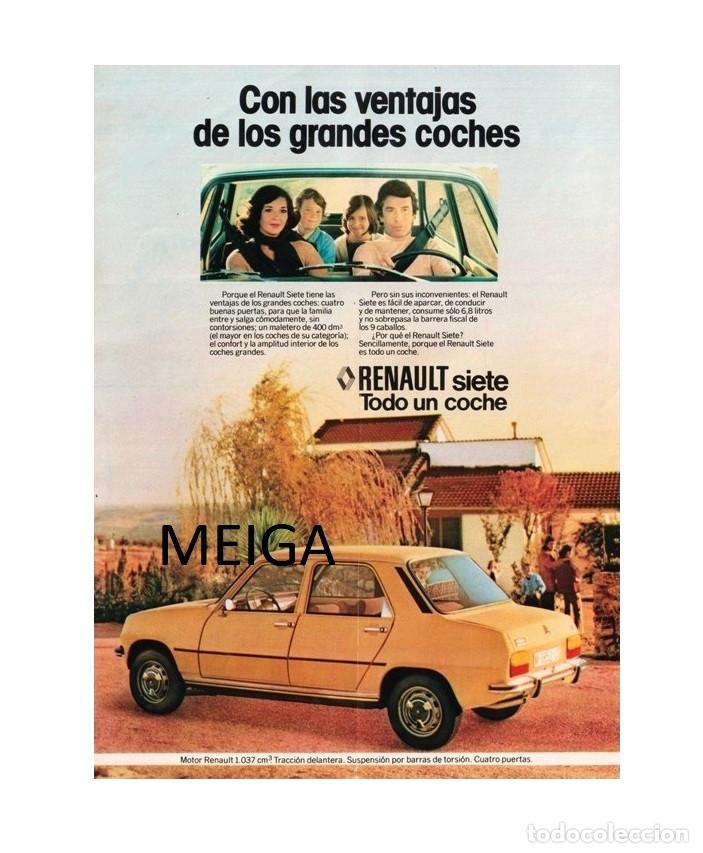 Werbekataloge: �Q258 - RENAULT SIETE. AUTOMOVIL. PUBLICIDAD. A&Ntilde;O 1978.