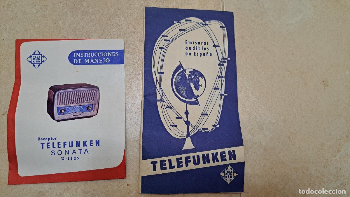 Advertising Catalogs: Publicidad telefunken emisoras y radio sonata
