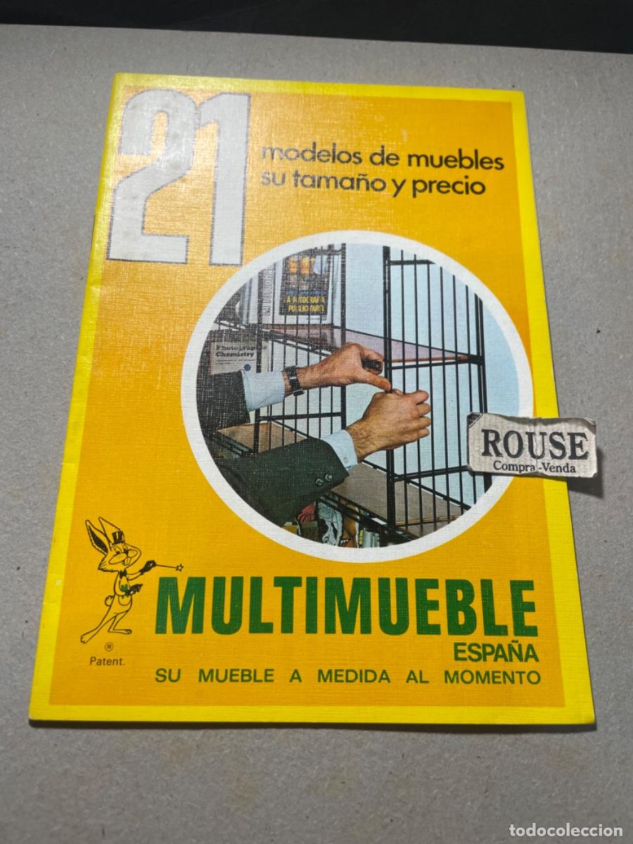 Cat&aacute;logos publicitarios: ANTIGUO CATALOGO PUBLICITARIO A&Ntilde;OS 70 MULTIMUEBLE - MECANO BARCELONA C. VILADOMAT 161