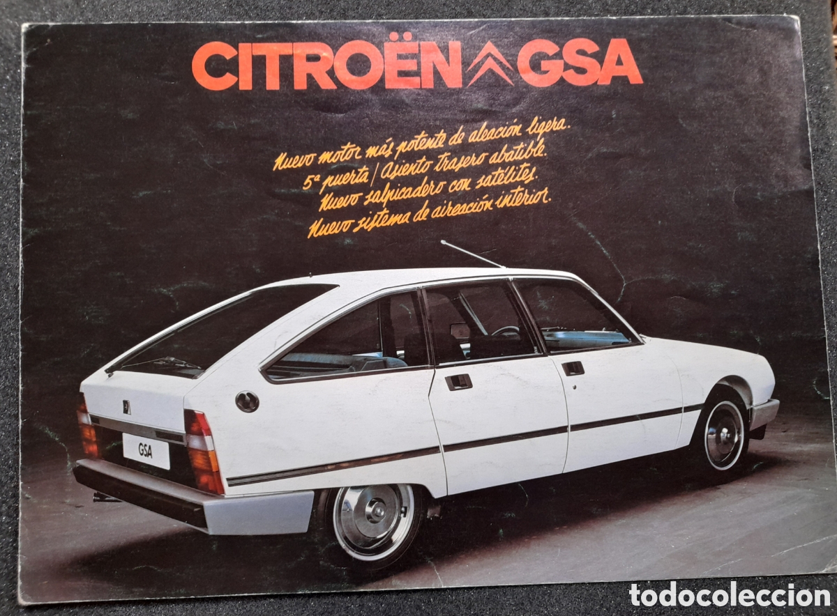 Cat&aacute;logos publicitarios: Cat&aacute;logo Citroen GSA 1979 espa&ntilde;ol