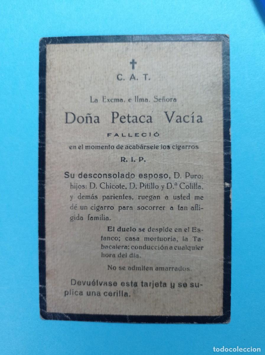 Catalogues publicitaires: TARJETA PUBLICITARIA: DO&Ntilde;A PETACA VACIA. VIAJANTE DE LIBROS, CLEMENTE FEIJ&Oacute;O, MACEDA, ORENSE. VER ++