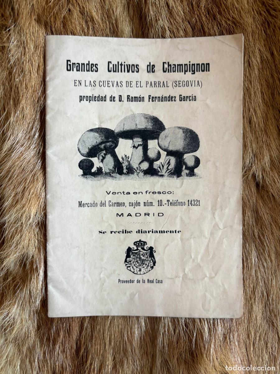 Cataloghi pubblicitari: RAM&Oacute;N FERNANDEZ GARC&Iacute;A. GRANDES CULTIVOS DEL CHAMPIGNON. CUEVAS DEL PARRAL (SEGOVIA) 1929
