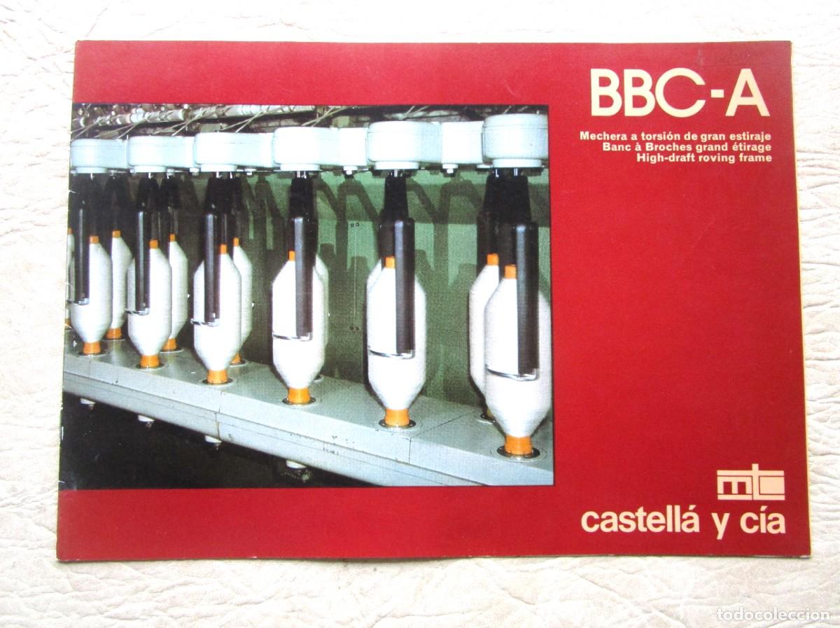 Cat&aacute;logos publicitarios: antiguo catalogo industria textil castella y cia sabadell a&ntilde;o 1975