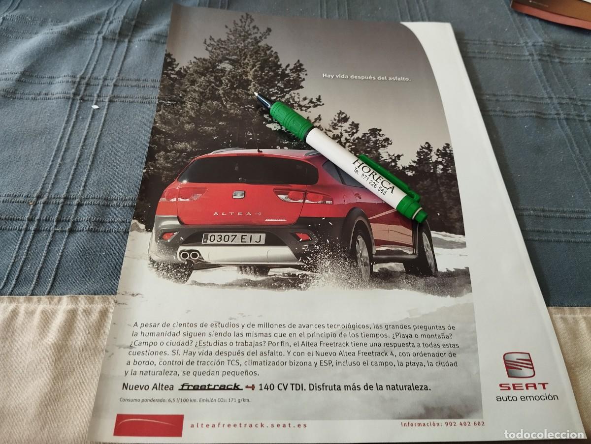 Cat&aacute;logos publicitarios: COCHE SEAT ALTEA FREETTRACK 140 CV TDI ANUNCIO PUBLICIDAD REVISTA 2008