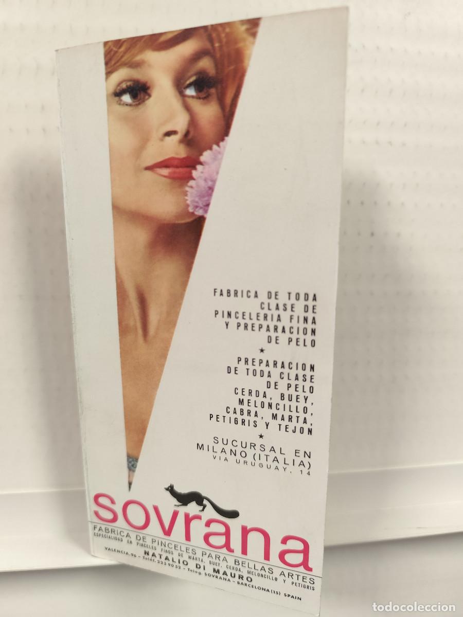 Cat&aacute;logos publicit&aacute;rios: SOVRANA FABRICA PINCELES MAQUILLAJE , VALENCIA, NATALIO DI MAURO A&Ntilde;OS 60 CATALOGO