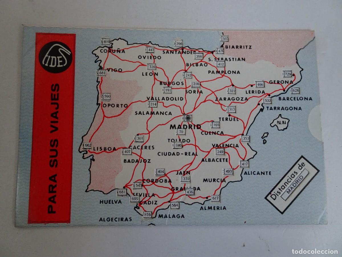 Cataloghi pubblicitari: PEQUE&Ntilde;O MAPA ESPA&Ntilde;A DISTANCIAS, PUBLICIDAD LABORATORIO FIDES, VER FOTOS