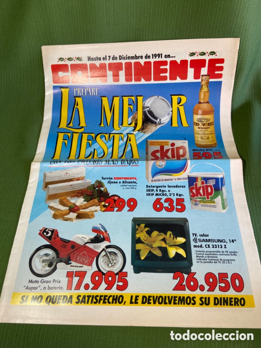 Cat&aacute;logos publicitarios: Publicidad CONTINENTE diciembre 1991. (Barbie y otros&hellip;)