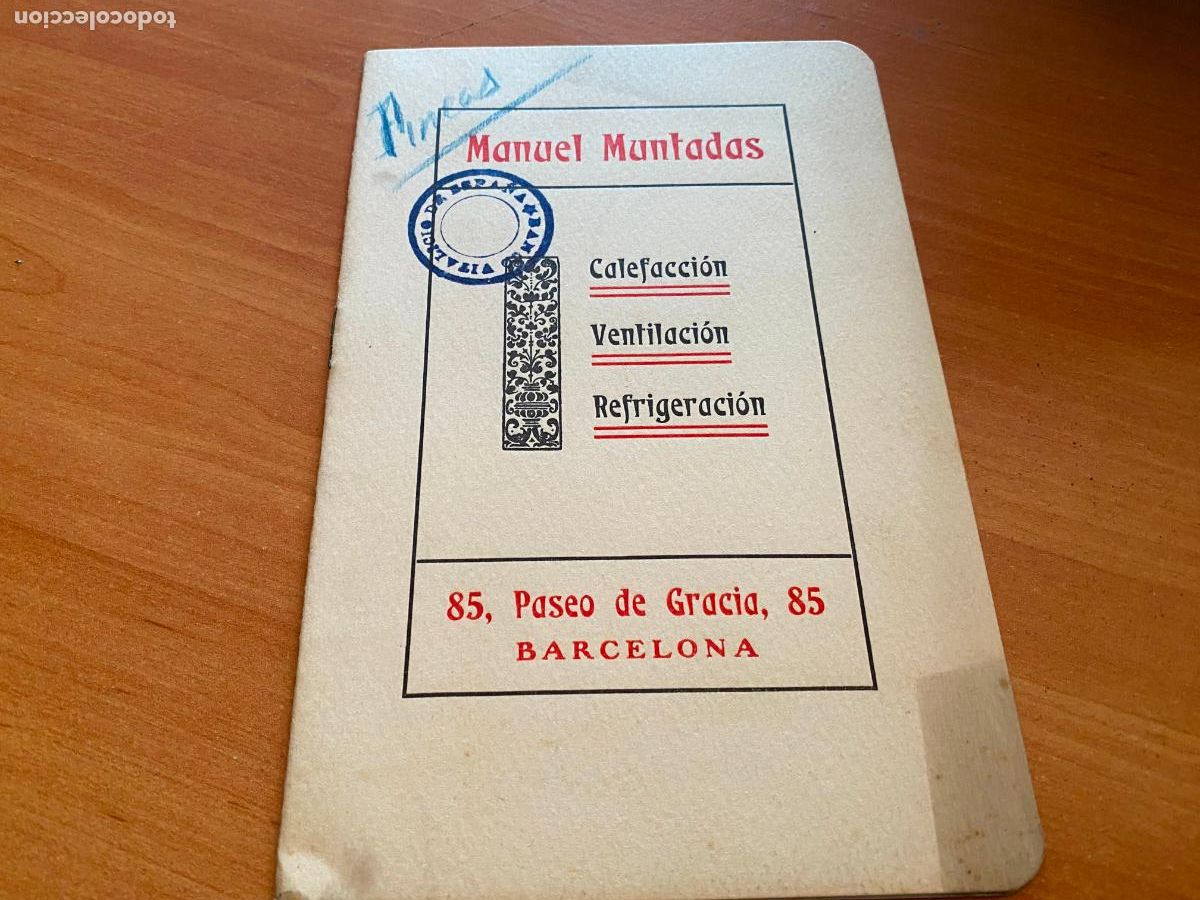 Cataloghi pubblicitari: MANUEL MUNTADAS. CALEFACCION VENTILACION REFRIGERACION. BARCELONA (COIM26)