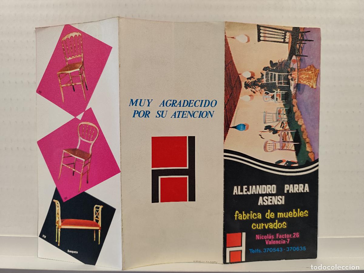 Werbekataloge: ALEJANDRO PARRA ASENSI, CATALOGO , FABRICA DE MUEBLES CURVADOS, VALENCIA