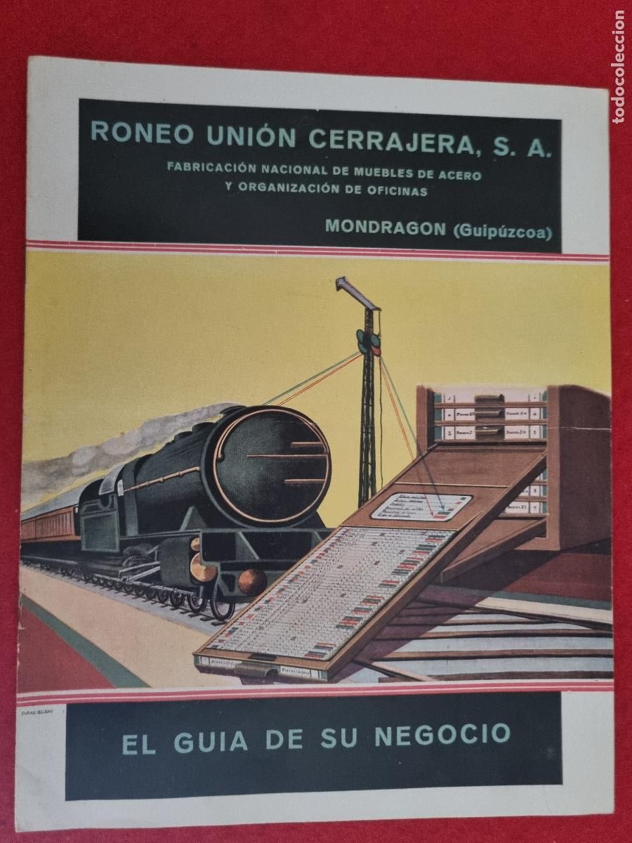 Cat&aacute;logos publicitarios: CATALOGO PUBLICIDAD RONEO UNION CERRAJERA MOVILIARIO OFICINA MONDRAGON GUIPUZCUA ORIGINAL CHO