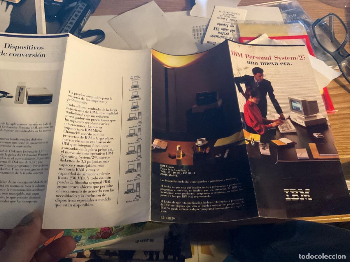 Cat&aacute;logos publicitarios: Folleto del ibm personal system 2 curiosa publicidad de los albores de la computacion