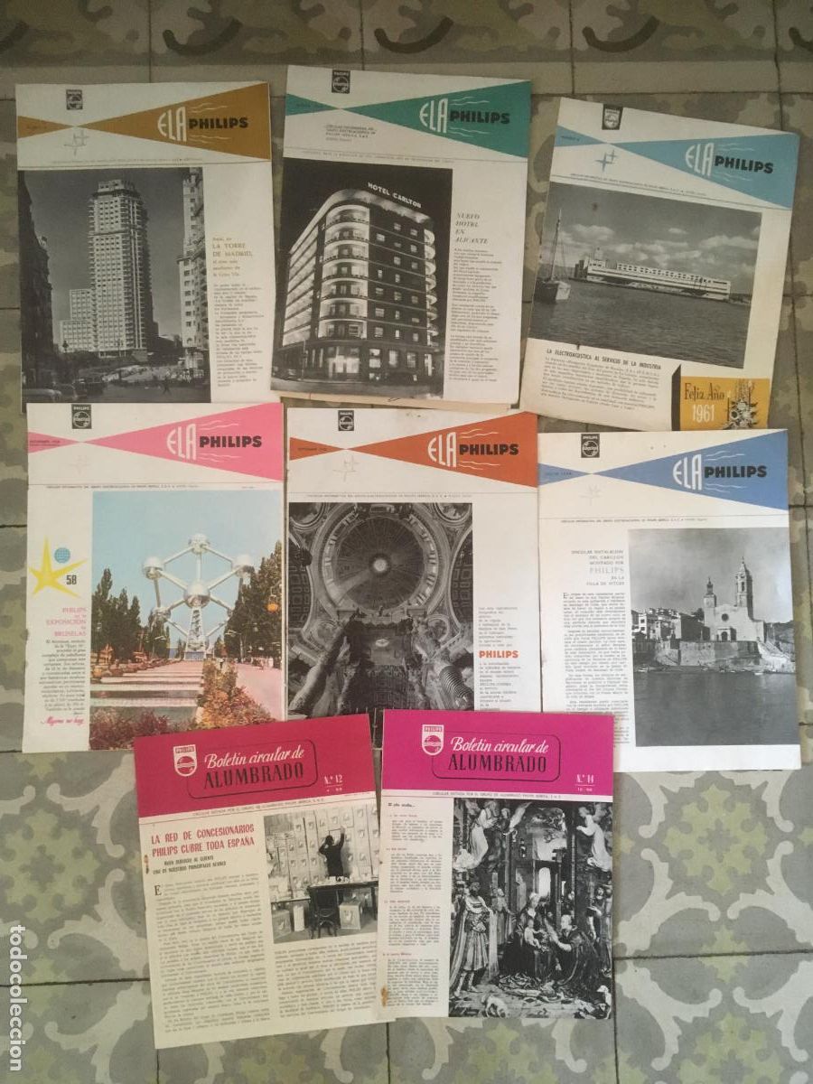 Werbekataloge: philips lote 8 catalogos publicitarios antiguos a&ntilde;os 50