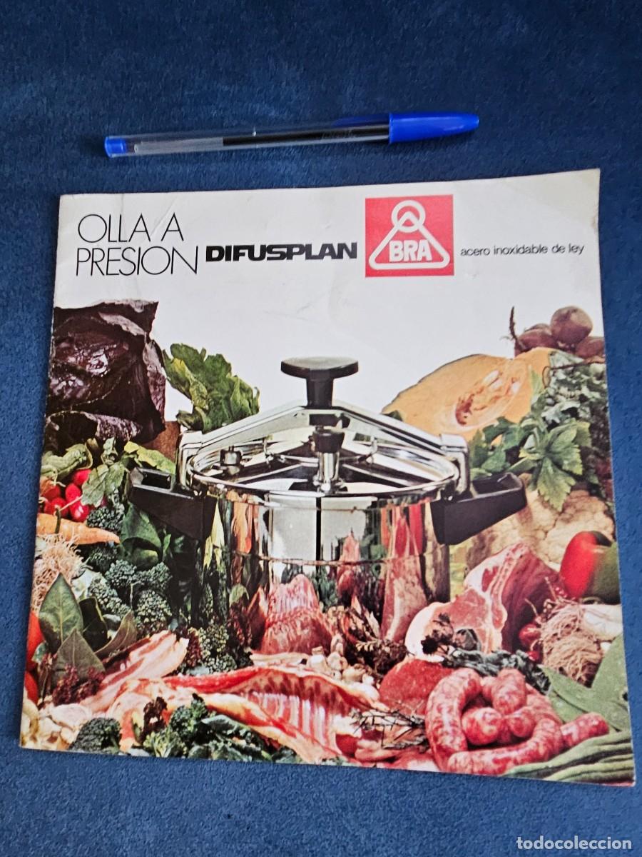 Catalogues publicitaires: Antiguo Catalogo Olla A Presi&oacute;n Difusplan, Marca Bra, Acero Inoxidable De Ley. A&ntilde;o 1973.