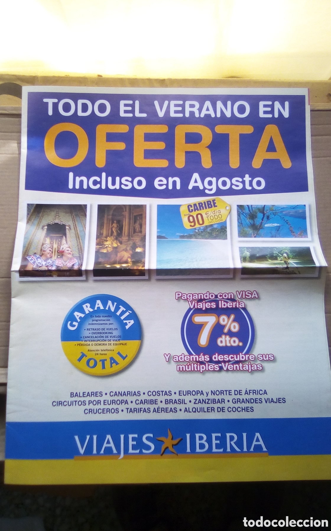 Cat&aacute;logos publicit&aacute;rios: Cat&aacute;logo publicidad Viajes Iberia. A&ntilde;o 2007. Tiene 20 p&aacute;ginas. Mide 30*38 cm.