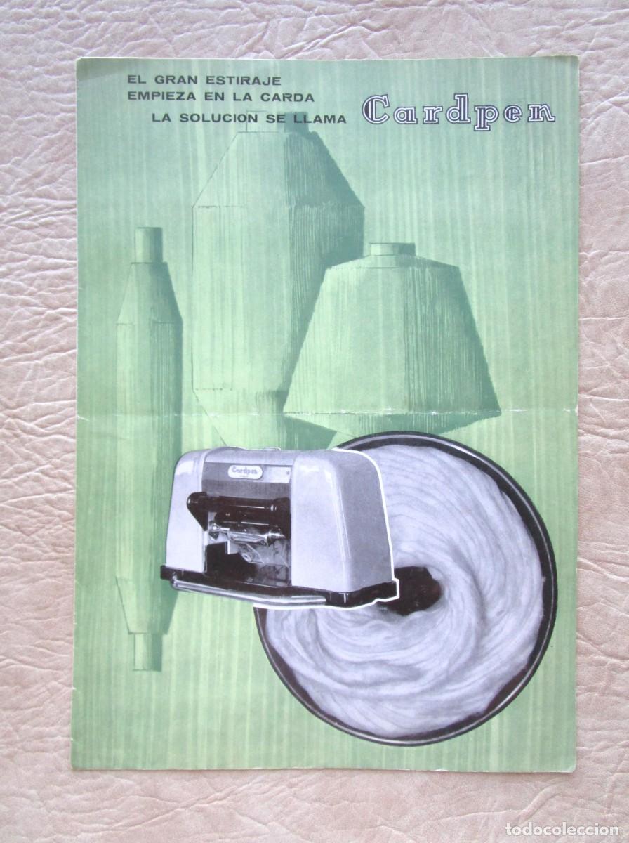 Cat&aacute;logos publicitarios: antiguo catalogo telares cardpen industria textil barcelona