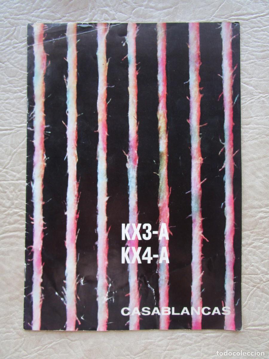 Werbekataloge: antiguo catalogo telares recambios casablancas kx3-a kx4-a industria textil england