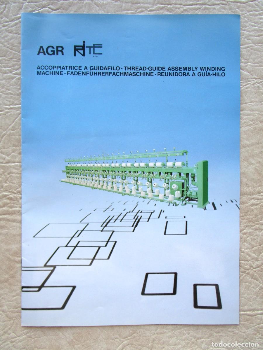 Cat&aacute;logos publicitarios: antiguo catalogo telares recambios agr rite industria textil italia