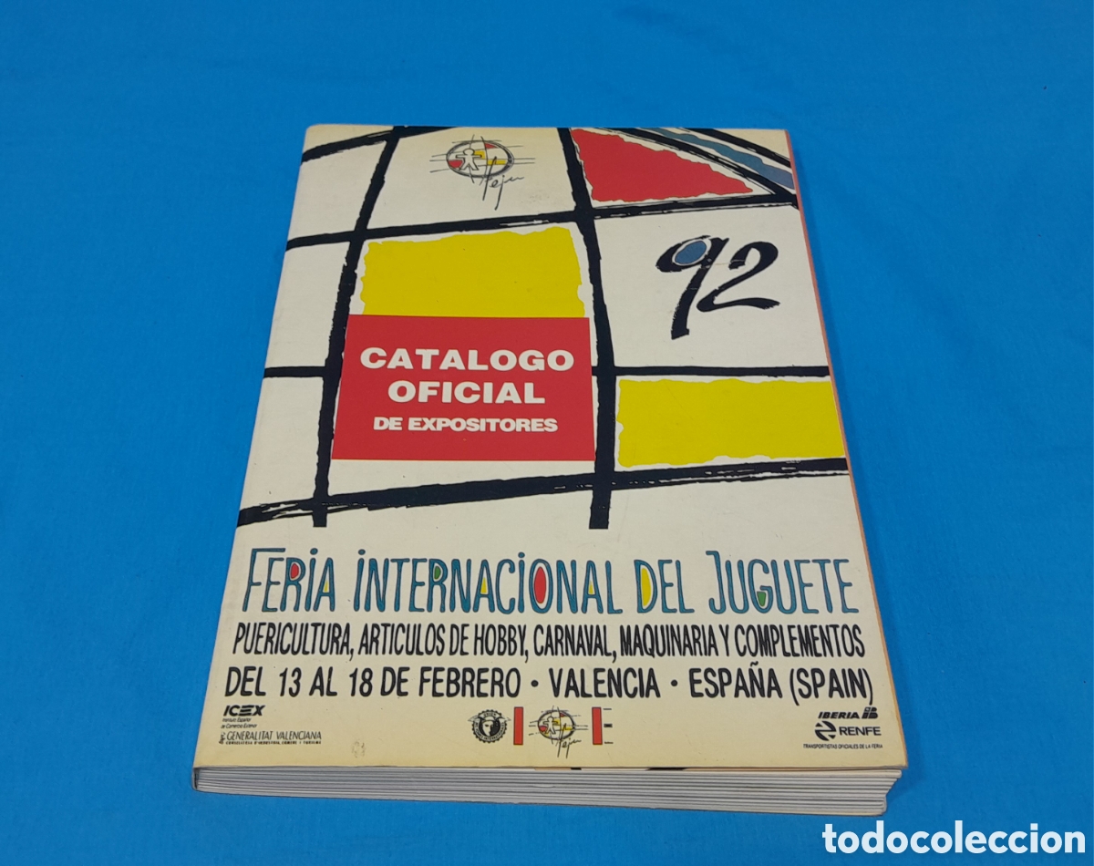 Advertising Catalogs: CAT&Aacute;LOGO OFICIAL DE EXPOSITORES- FERIA INTERNACIONAL DEL JUGUETE 1992 - VALENCIA