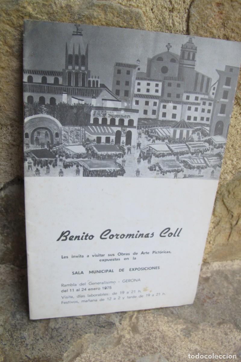 Cat&aacute;logos publicitarios: BENITO COROMINAS COLL. SALA MUNICIPAL DE EXPOSICIONES GERONA 1975