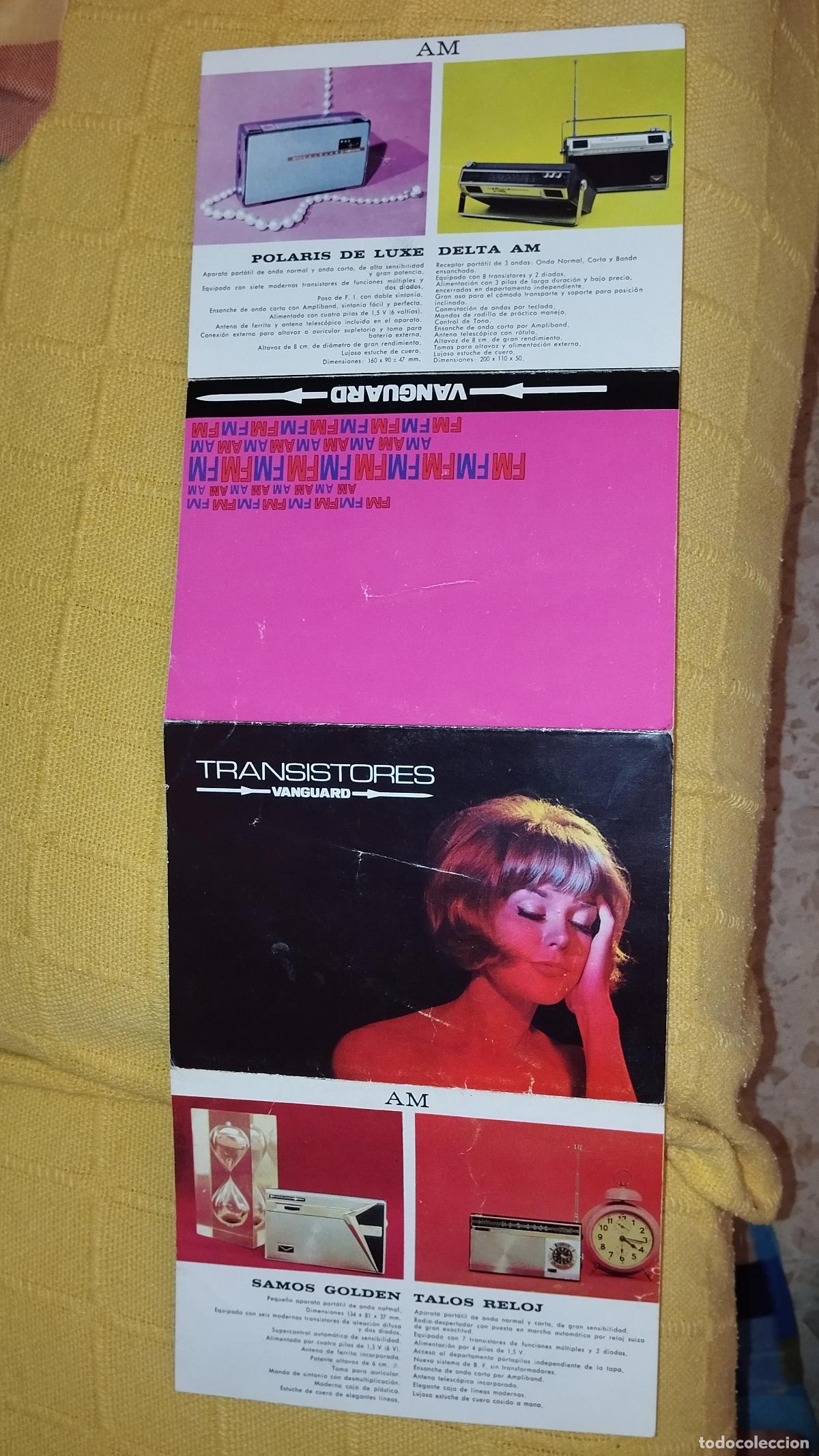 Cat&aacute;logos publicitarios: Folleto CATALOGO RADIOS VANGUARD A&Ntilde;OS 60 // UNA JOYA