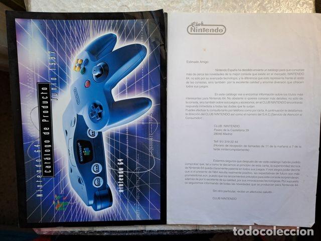 Werbekataloge: CAT&Aacute;LOGO LANZAMIENTO CONSOLA PAL ESPA&Ntilde;A NINTENDO 64 N64 CLUB NINTENDO MUY RARO