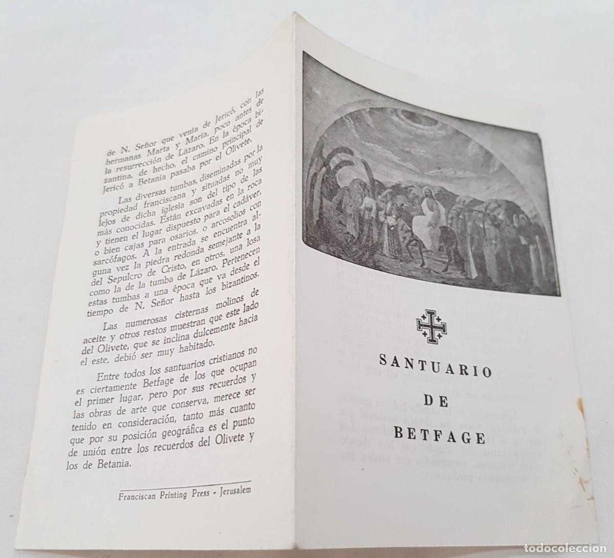 Cat&aacute;logos publicitarios: SANTUARIO DE BETFAGE. - Foto 1