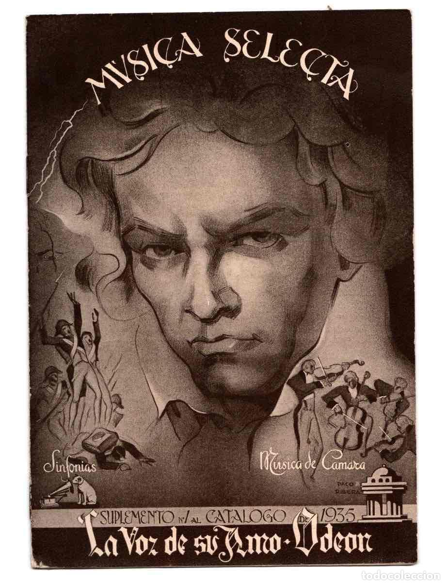 Catalogues publicitaires: SUPLEMENTO N&ordm; 1 AL CATALOGO DE 1935 MUSICA SELECTA. DISCOS LA VOZ DE SU AMO Y ODEON