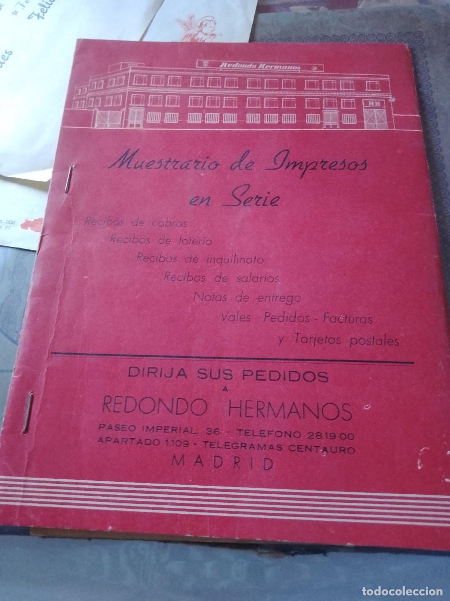 Werbekataloge: Muestrario de impresos en serie redondo hermanos Madrid