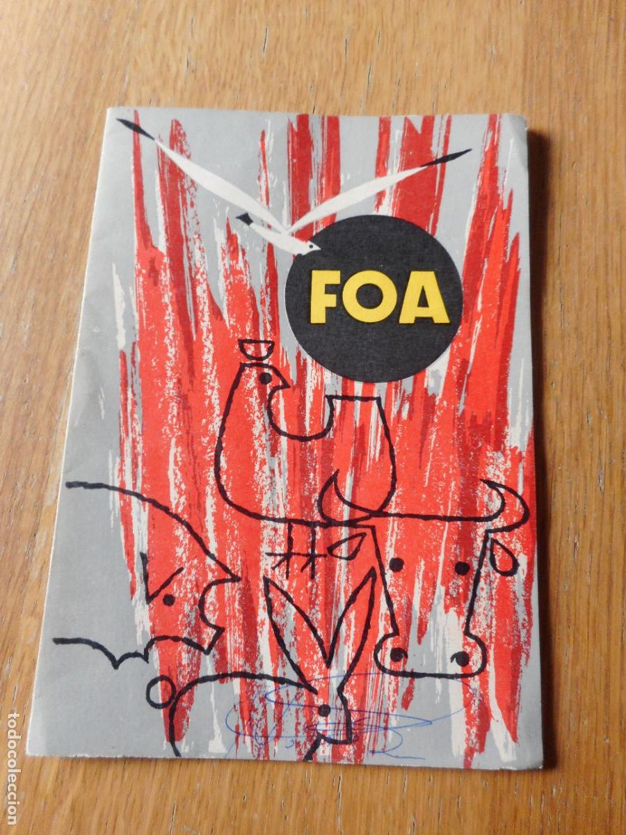 Werbekataloge: FOLLETO PIENSOS GRANJA AVICOLA FOA. MOLLERUSA 1962. BRUFAU ESTRADA. MONJA GRANELL. AUMEDES LLOVET