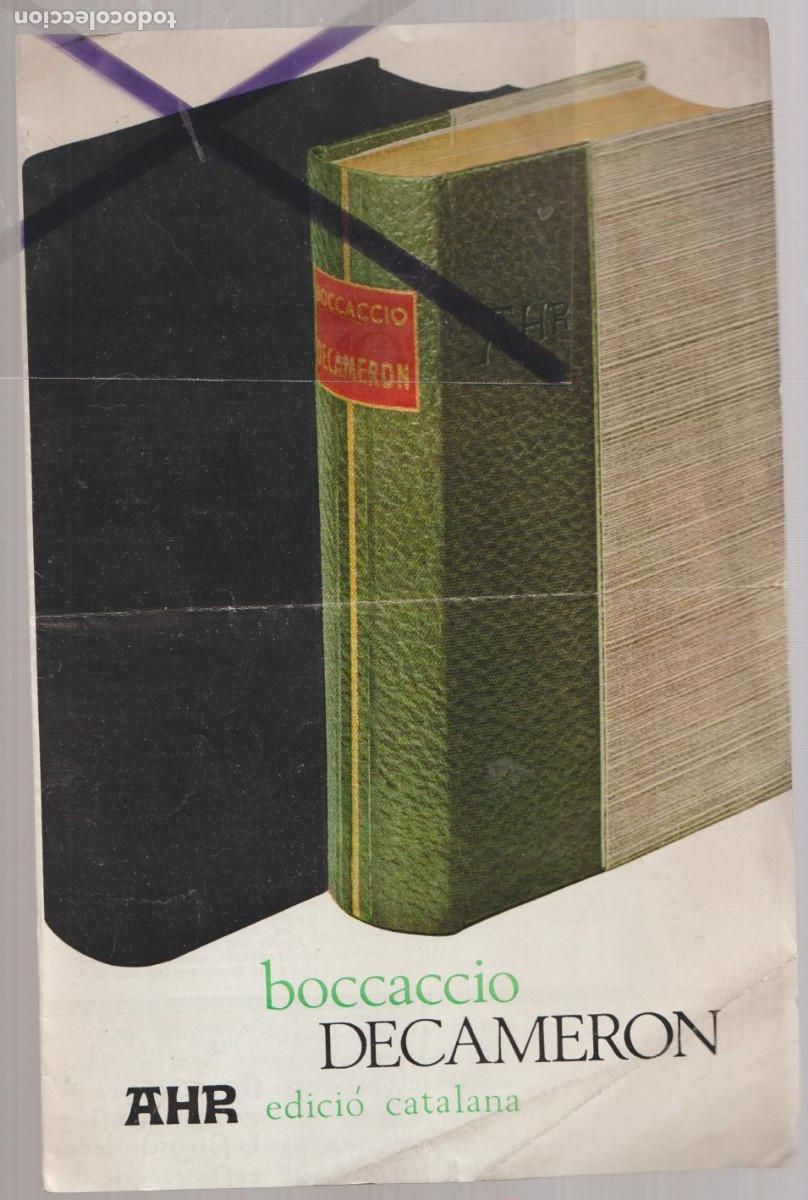 Cat&aacute;logos publicitarios: 1964 PUBLICITAT AHR EN CATAL&Agrave; ''DECAMERON'' BOCCACCIO ''GARGANTUA I PANTAGRUEL'' RABELAIS