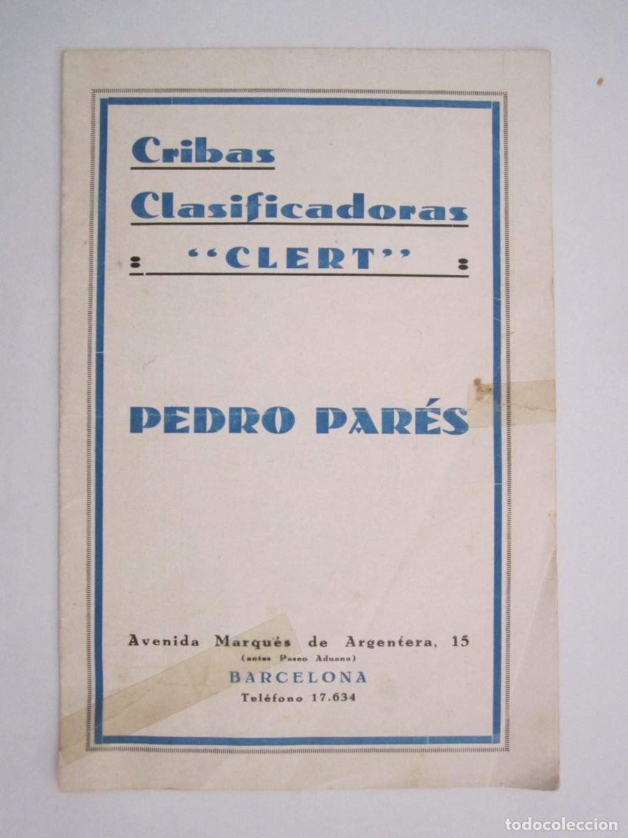 Cataloghi pubblicitari: FOLLETO DE PUBLICIDAD DE CRIBAS CLASIFICADORAS