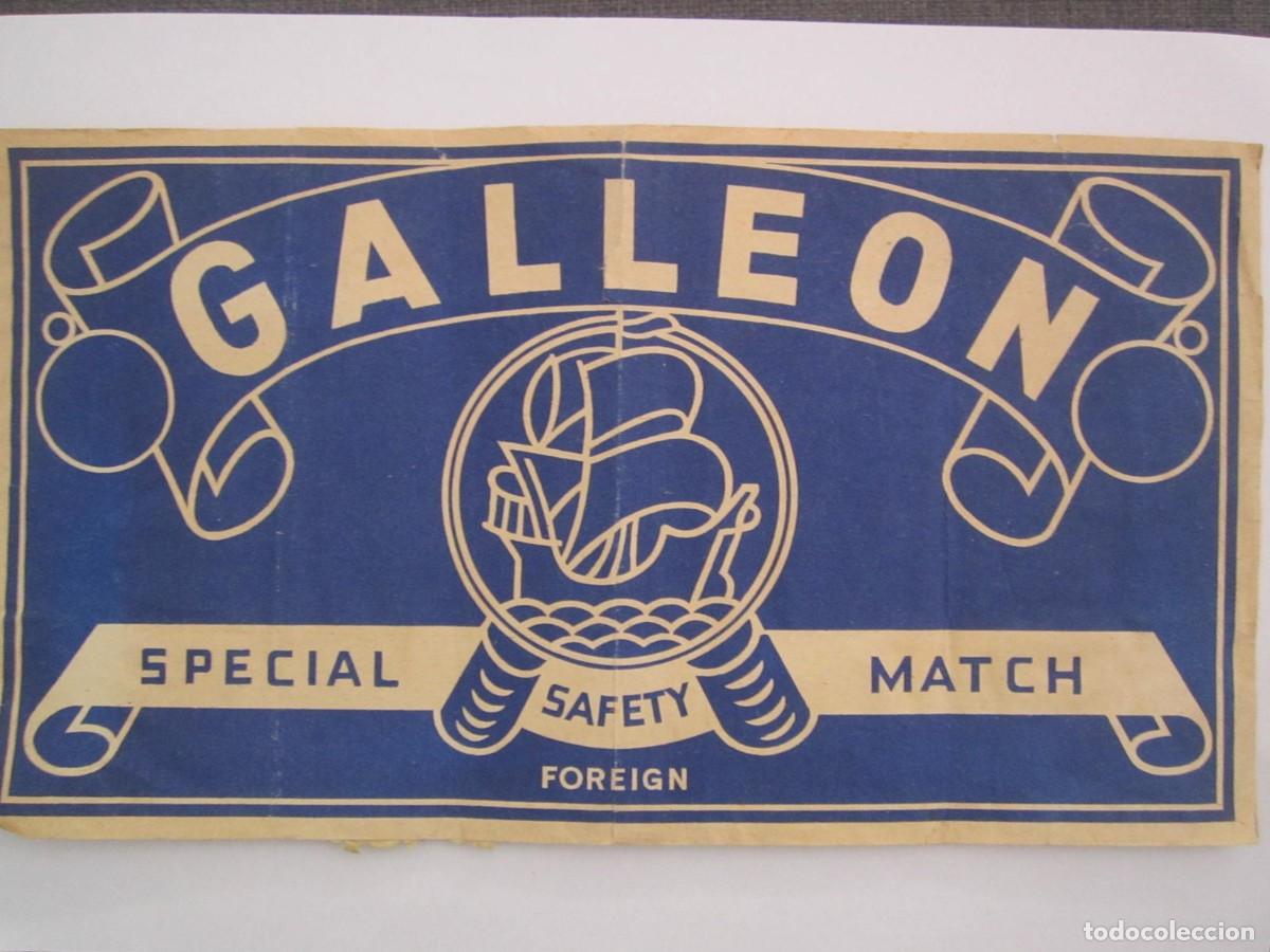 Catalogues publicitaires: CARTEL DE PUBLICIDAD DE GALEON SPECIAL SAFETY MATCH